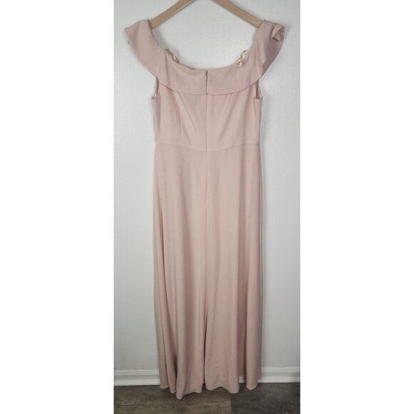 Adrianna Papell Women's Sz. 8 Blush Off The Shoulder Gown - Picture 6 of 8